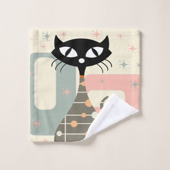 Gato de mediados del siglo (Toallita)