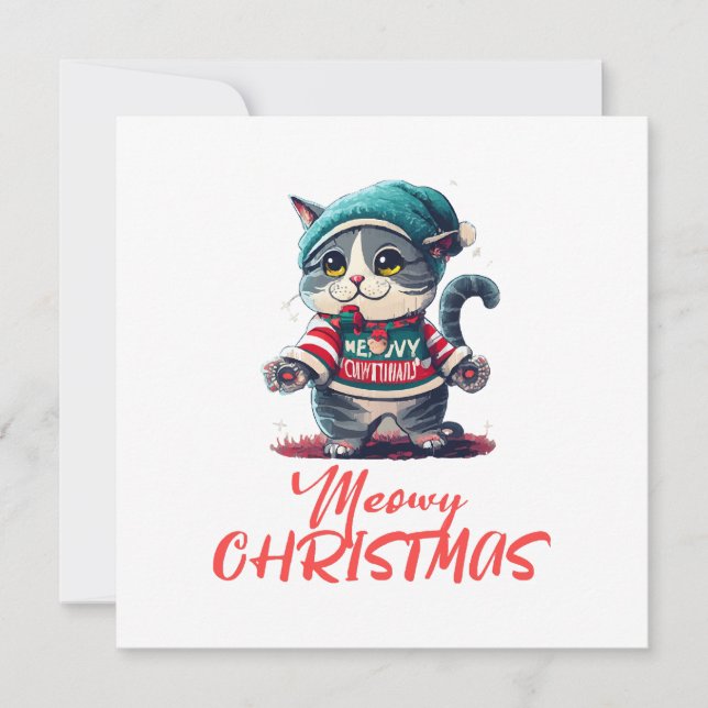 Gato de Navidad  (Anverso)