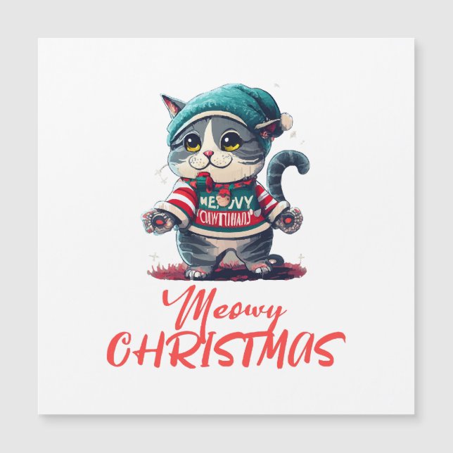 Gato de Navidad  (Anverso)