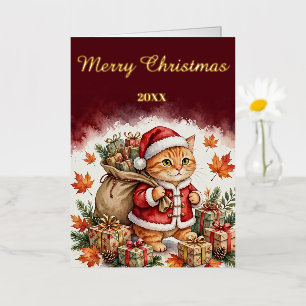 Gato de Navidad Adorable con Regalos 2027 FOIL REA