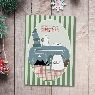Gato de Navidad perfecto y caprichoso junto a la e