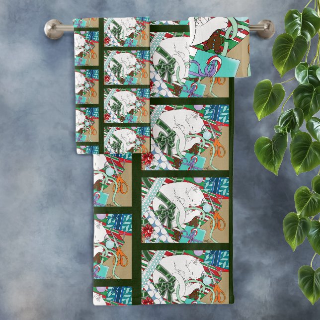 Gato de Navidades blancos (Subido por el creador)