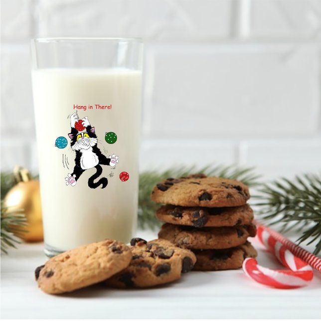 Gato de Navidades blancos tuxedo (Subido por el creador)