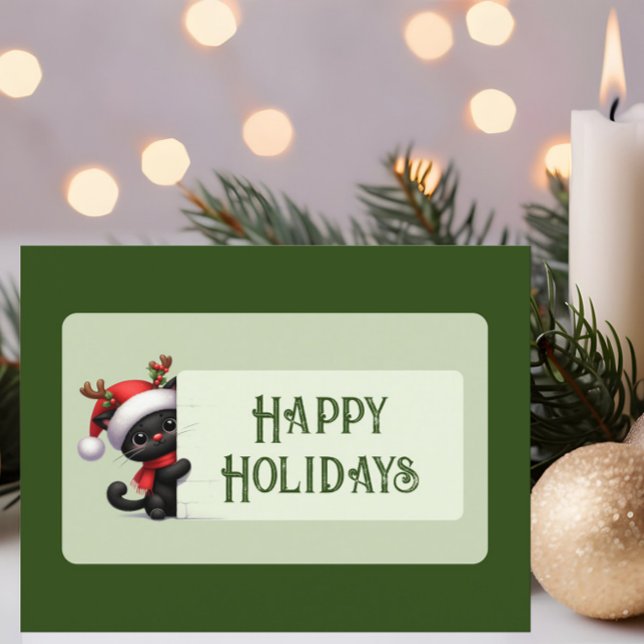 Gato de Navidades Cuidados - Postales Felices Fies (Subido por el creador)