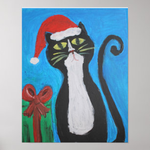 Gato de Navidades de arte folclórico