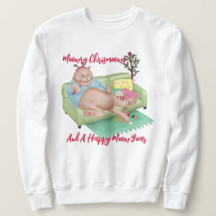 Gato de navidades: sudaderas Navidades