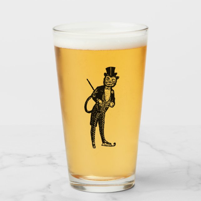 Gato de ópera sofisticada de época (Anverso (lleno))