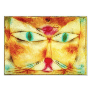 Gato de Paul Klee e impresión de la foto del