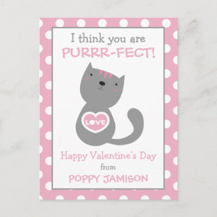 Gato de Polka Dot Kitty Personaliza las tarjetas d