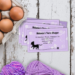 Gato De Punto Yarn Con Tarjeta De Negocios Yarn La