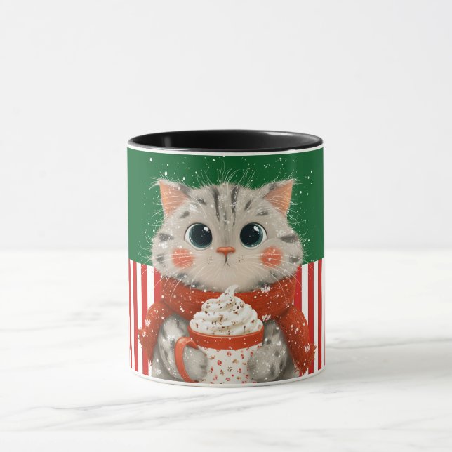 Gato de Santa con taza de cacao (Centro)