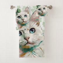 Gato de Shamrock con ojos azules