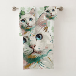 Gato de Shamrock con ojos azules