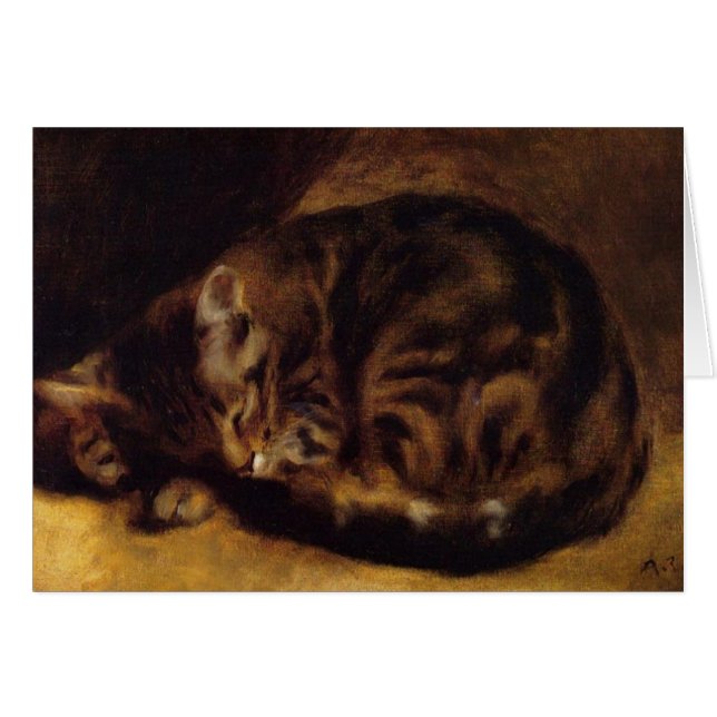 Gato de Tabby por Renoir (Anverso (Horizontal))