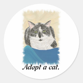 Gato de Tuxedo adopta Pegatinas de promoción de ga