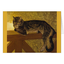 Gato de verano en Balustrade Steinlen
