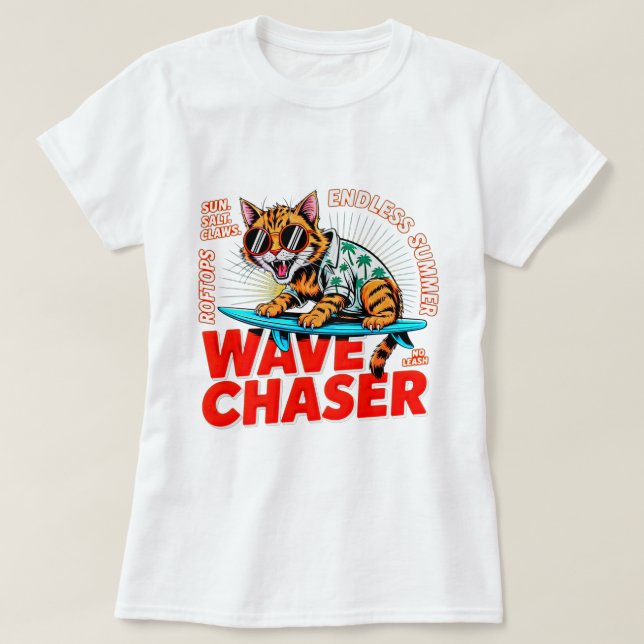 Gato de Verano Sin Perseguidor - Camiseta de Mujer (Diseño del anverso)