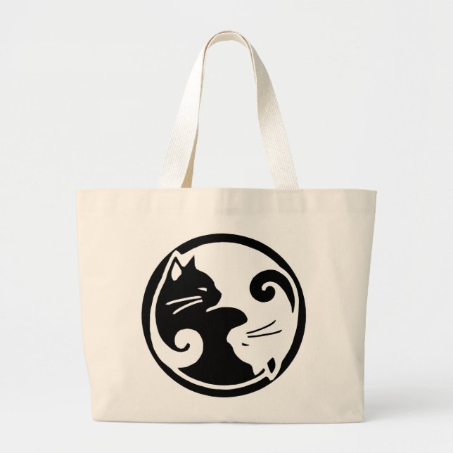Gato de Yin Yang/Tao de la bolsa de asas del (Frente)