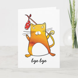 Gato dejando la tarjeta