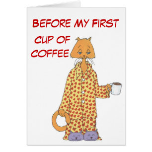 Gato del café de la mañana