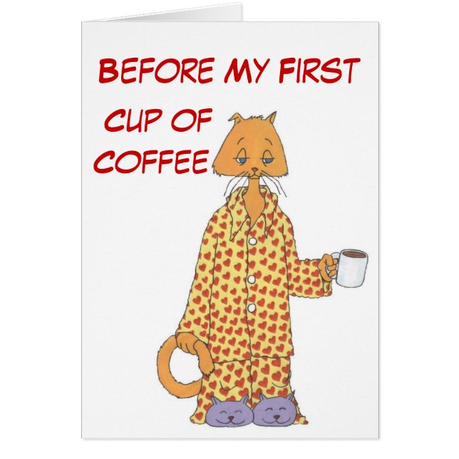 Gato del café de la mañana (Frente)