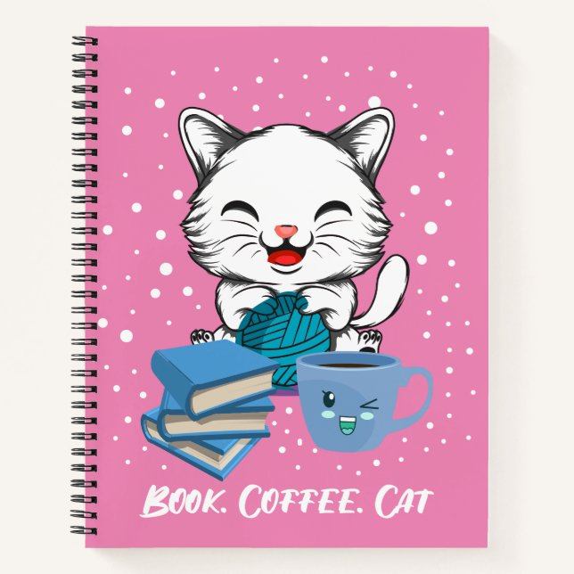 Gato del café del libro (Anverso)