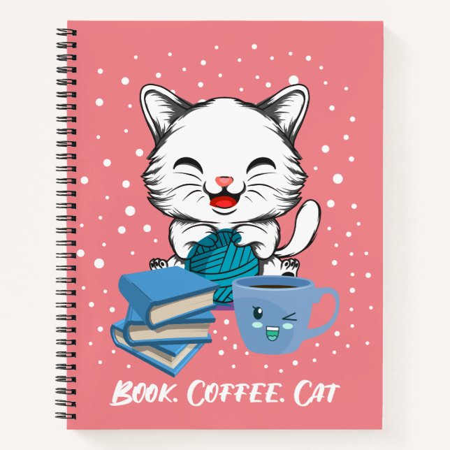 Gato del café del libro (Anverso)