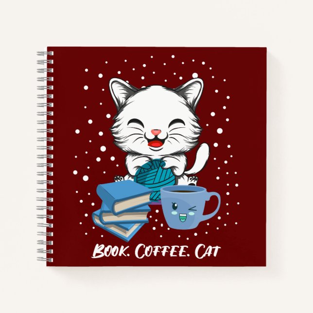 Gato del café del libro (Anverso)