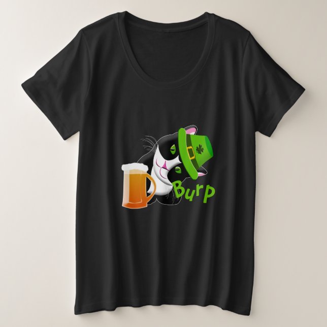 Gato del Día de San Patricio (Anverso del diseño)