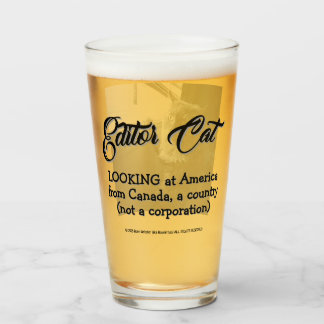 Gato del editor de la Glass Cup de RoseWrites