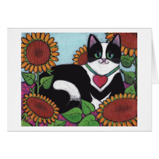 Gato del girasol