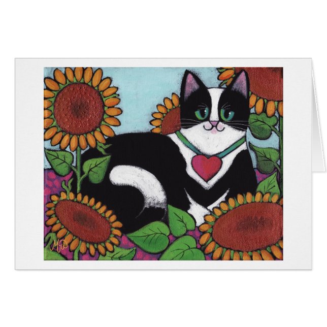 Gato del girasol (Anverso (Horizontal))