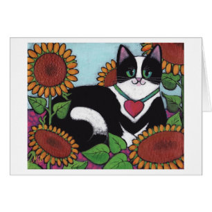 Gato del girasol