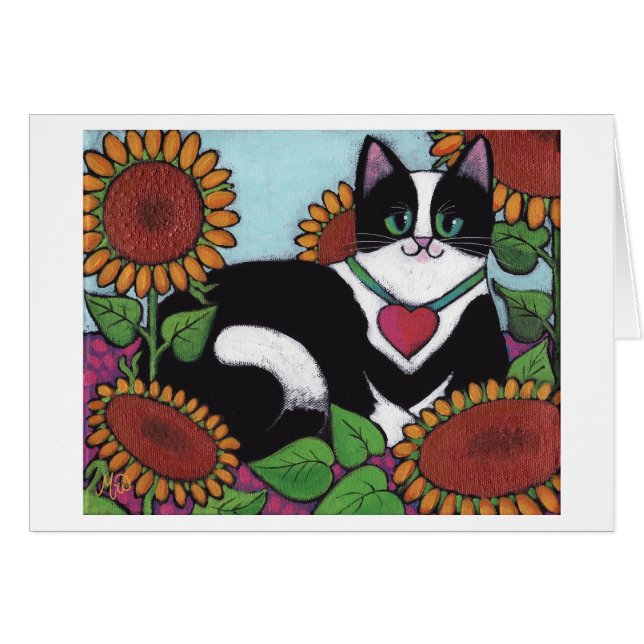 Gato del girasol (Anverso (Horizontal))