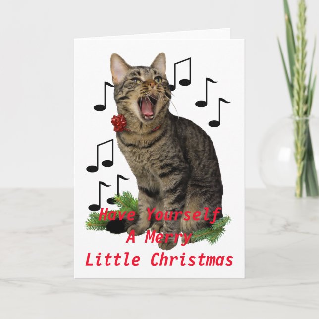 Gato del navidad del canto (Anverso)