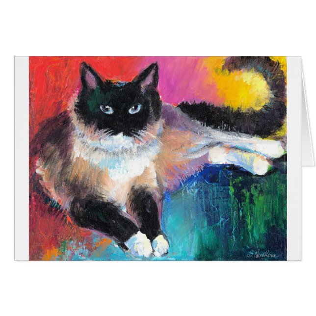 gato del ragdoll que pinta 2 Novikova (Anverso (Horizontal))
