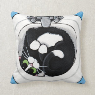 Gato del smoking en Cojín decorativo del fregader