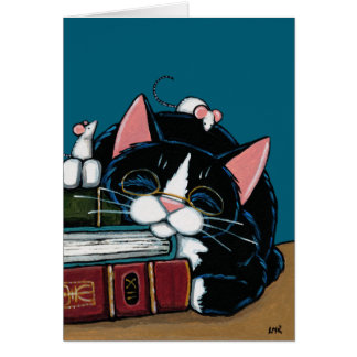 Gato del smoking y ilustracion blanco del cuento
