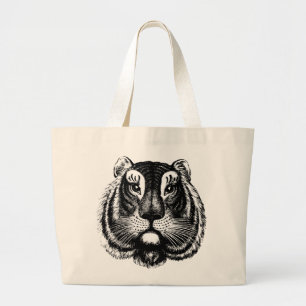 Gato del tigre antiguo en la bolsa de la toga