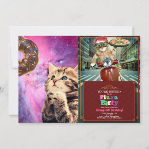 Gato deseando donut tarjeta de visita