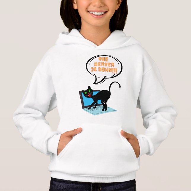 gato diciendo que el servidor está caído (Anverso)