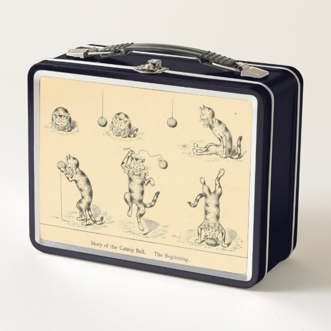 Gato divertido de vintage (Anverso)