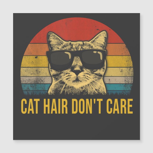 Gato Divertido Pelo No Importa Para Amantes de Gat (Anverso)