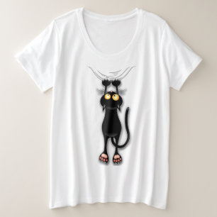 Gato divertido Personaje Rascando Tela