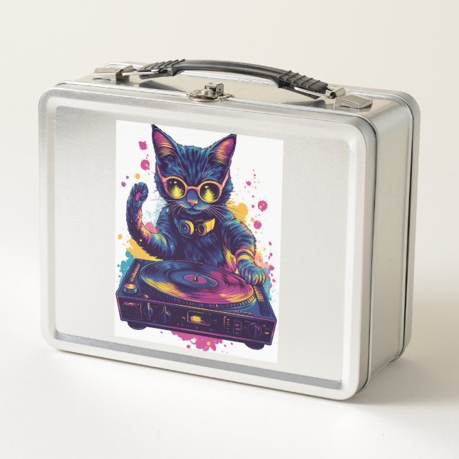 Gato DJ Funky � Fiesta Gatito Disco Retro (Anverso)