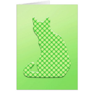 Gato Dotty - tonos verde lima