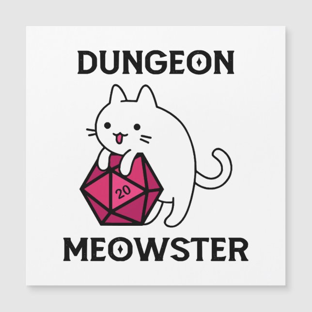Gato Dungeon Meowster Divertido (Anverso)