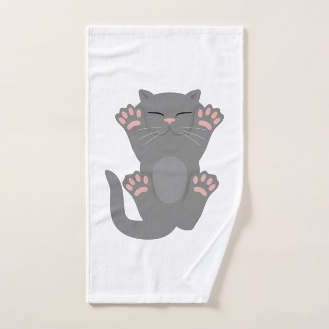 Gato durmiendo (Toalla de mano)
