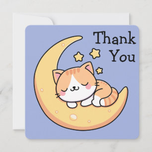 Gato durmiendo en la luna gracias