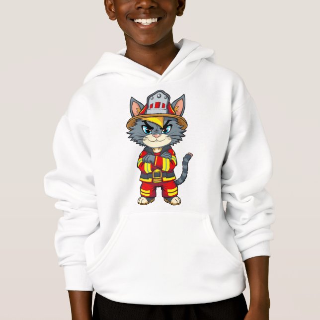 Gato duro para bomberos - Estilo Personalizado de  (Anverso)